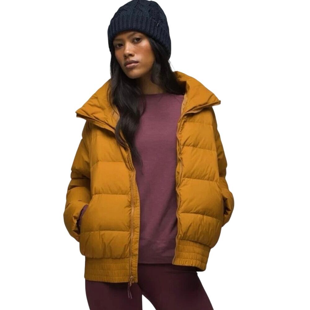 PRANA Women’s Spiced Emerald Valley Hooded Down Puffer Jacket